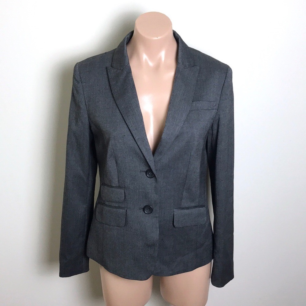 Banana Republic Dark Gray Blazer Jacket Size 4